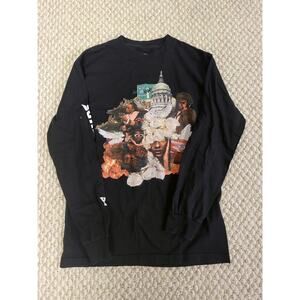 Young Rich Nation Mens Lobg Sleeve T-Shirt Mens Size Small